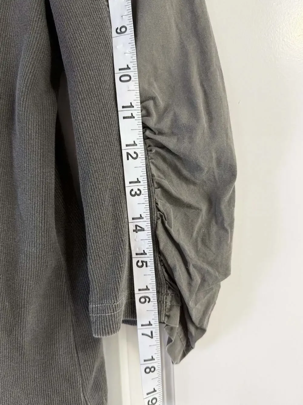 XCVI Fjord Grey Mixed Media Utility Jacket with Mesh Cowl Neck